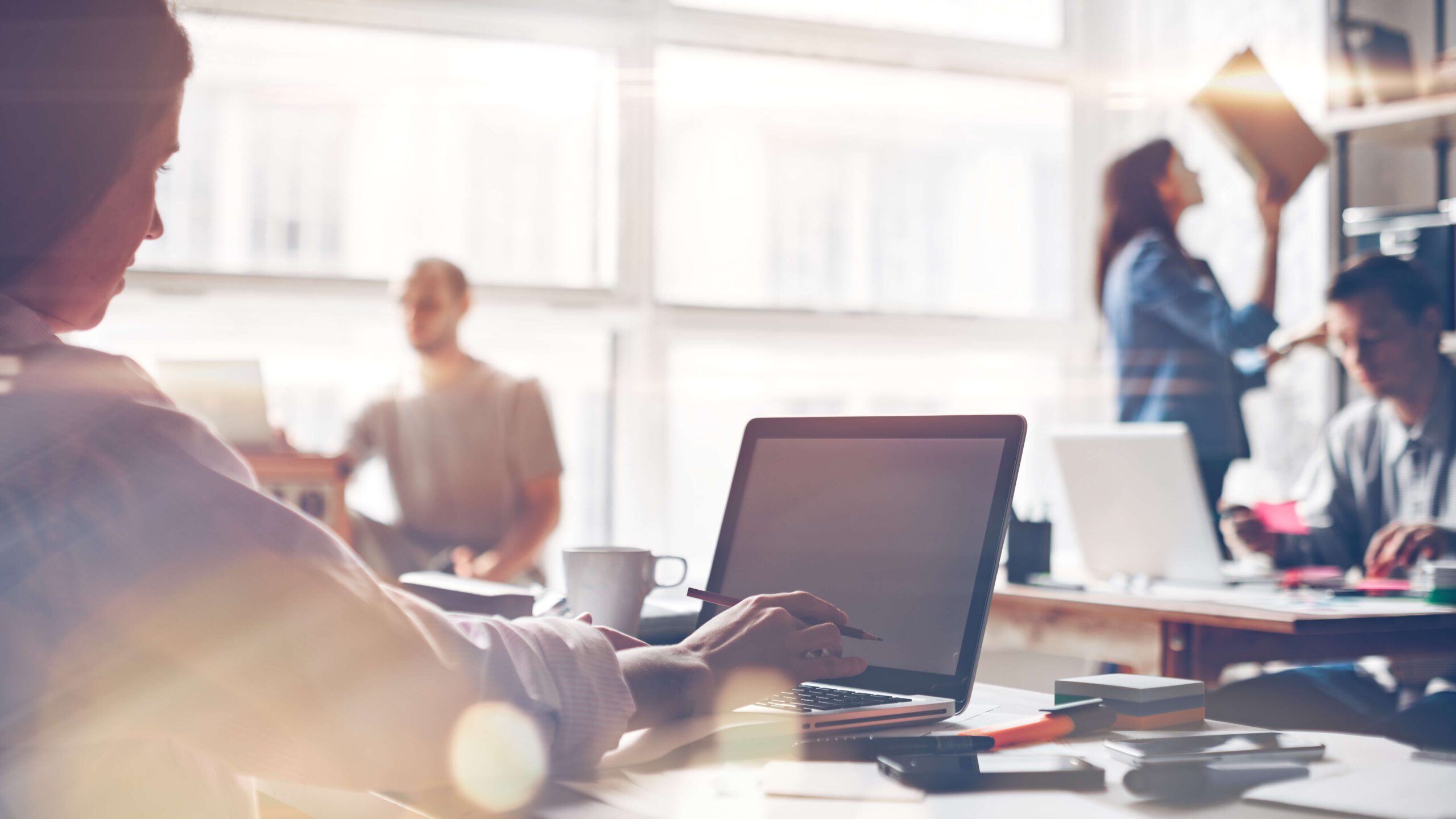 Startup team at work Startup team at work