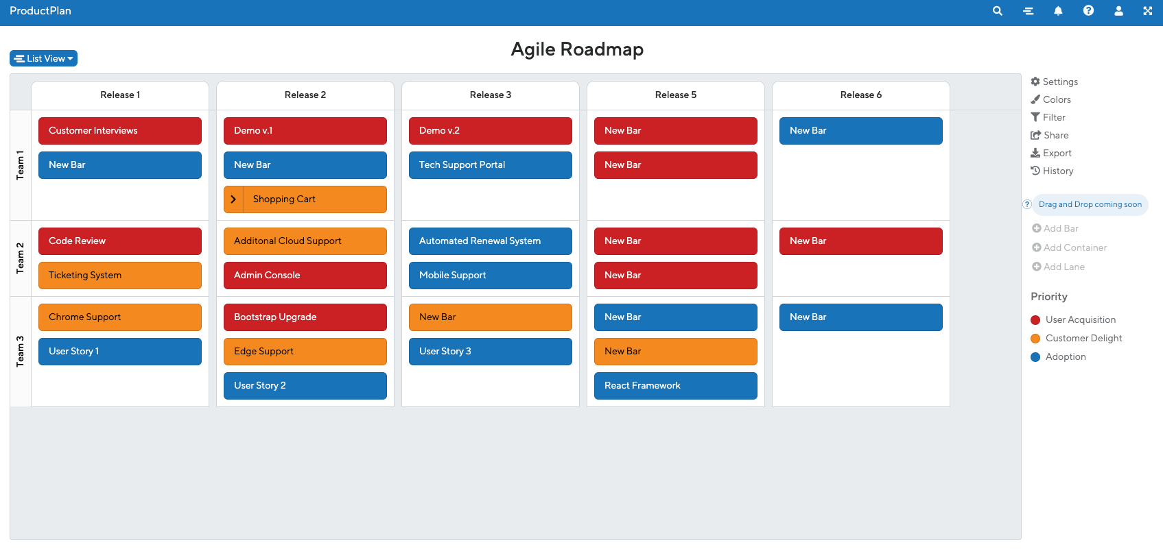 5 Roadmap Templates For Agile Teams Free Templates