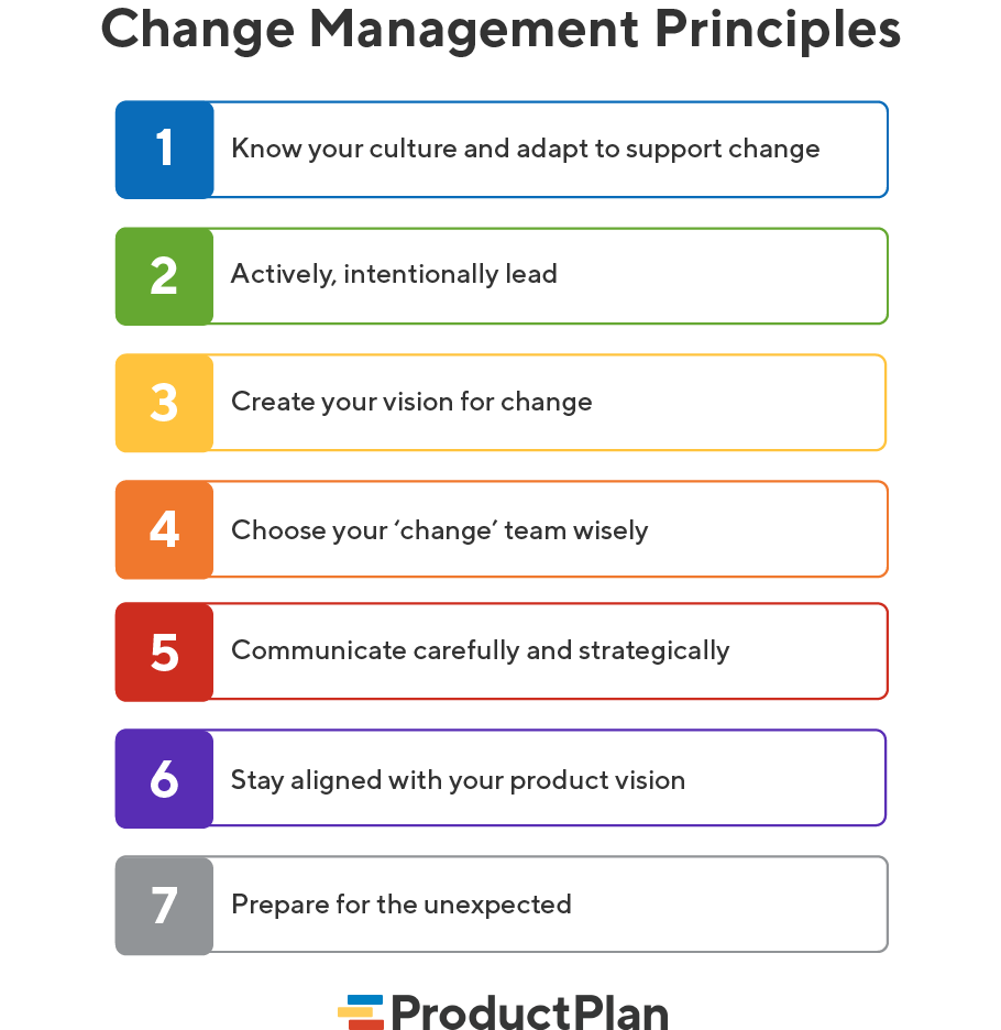 develop a change management strategy with stakeholders
