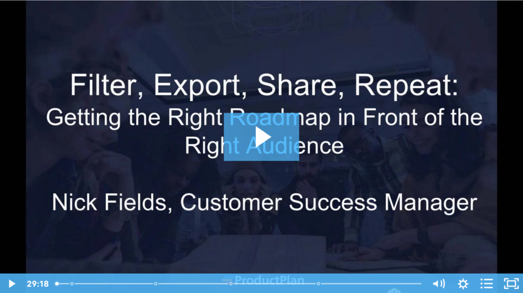 How to Get the Right Roadmap in Front of the Right Audience ProductPlan Webinar