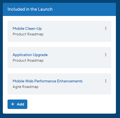 Launch Management Features in Launch