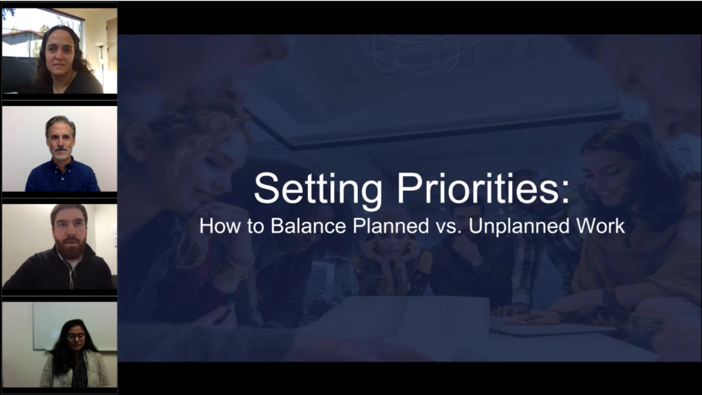 Setting Priorities How to Balance Planned vs. Unplanned Work ProductPlan Product Stack Webinar