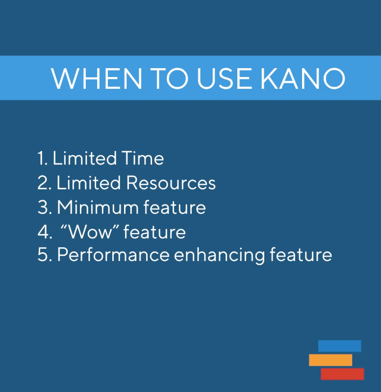 When to Use the kano model