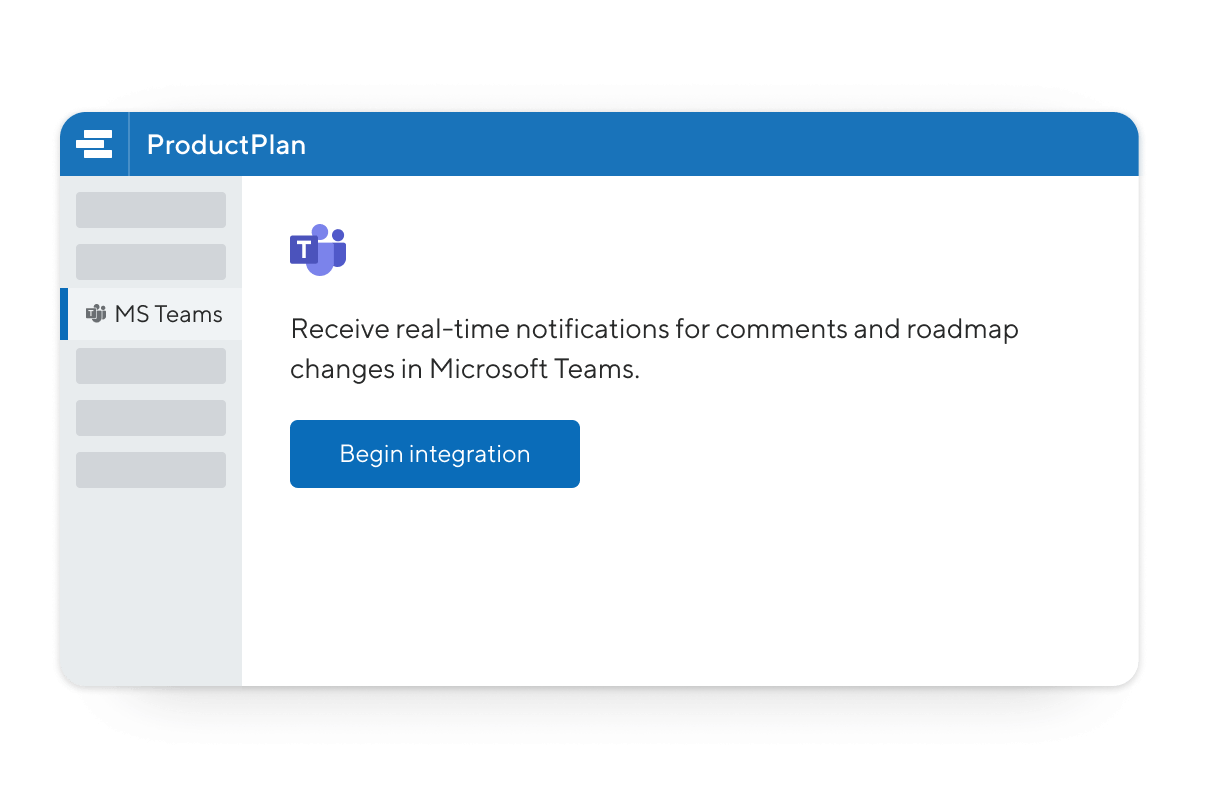 Add the MS Teams Integration to Your ProductPlan Account