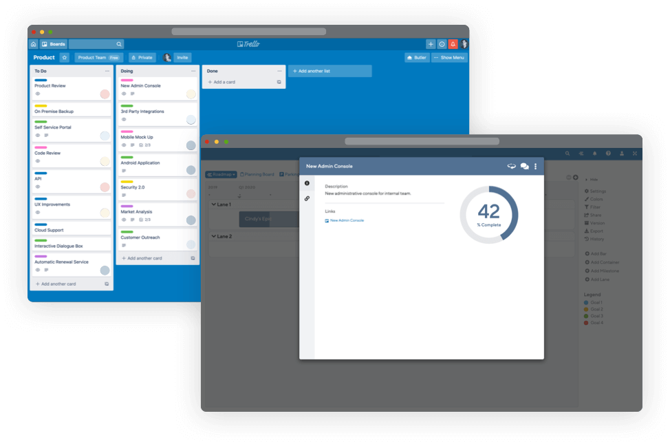 Trello integration with ProductPlan.